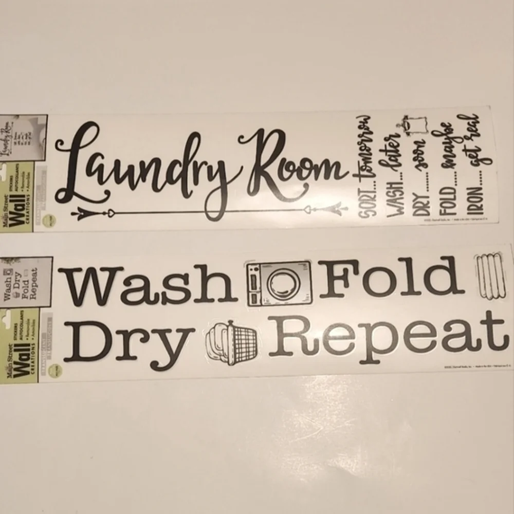 Main Street Wall Creations Laundry Removable Decals Laundry‎ Room Wall Stickers
